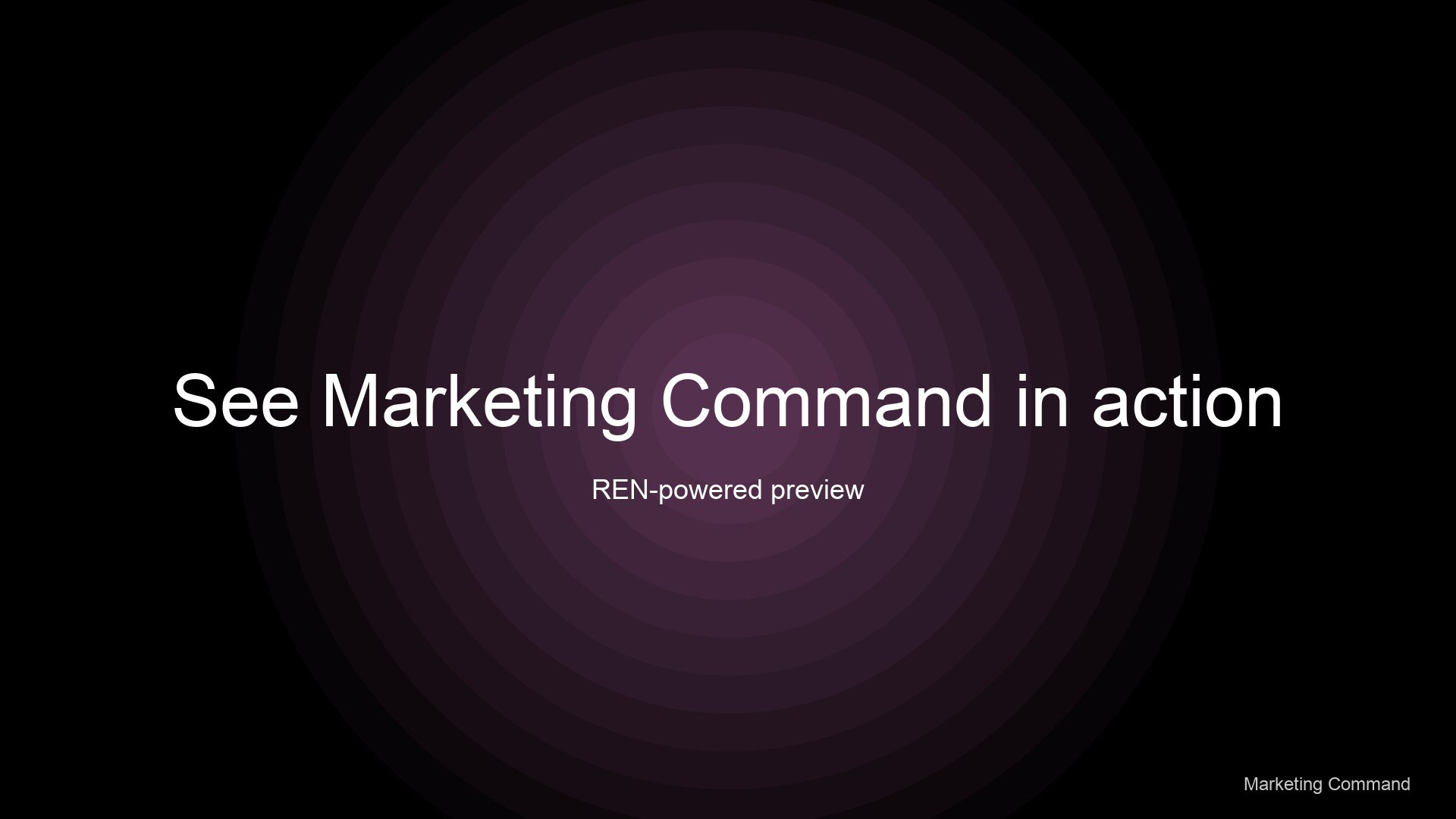 See Marketing Command in action